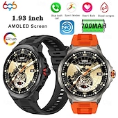 Χαμηλού Κόστους Smartwatch-696 SK50 Εξυπνο ρολόι 1.93 inch Έξυπνο ρολόι Bluetooth Βηματόμετρο Υπενθύμιση Κλήσης Παρακολούθηση Ύπνου Συμβατό με Android iOS Γυναικεία Άντρες Κλήσεις Hands-Free Υπενθύμιση Μηνύματος IP 67