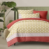 abordables 100% Coton-Housse de couette mandala ethnique taille double ensemble de literie en coton ensembles de lit housse de couette douce légère avec 2 taies d&#039;oreiller pour l&#039;été le printemps