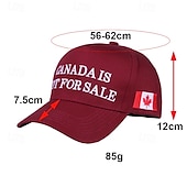 economico Cappellino da baseball da uomo-Per uomo Cappellino da Baseball Cappello da Sole Cappello da Camionista Nero Vino Misto Poli / Cotone Ricamato Moda Casual Quotidiano Weekend Bandiera Personaggio &amp; Slogan Regolabile Protezione