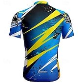 abordables Maillots pour hommes-Homme Maillot de cyclisme Manche Courte Cyclisme T-shirt Maillot avec 3 poches arrière VTT Vélo tout terrain Respirant Séchage Rapide Design Anatomique Évacuation de l&#039;Humidité Pourpre foncé Bleu