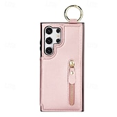 economico Cover Samsung-telefono Custodia Per Samsung Galaxy S24 Ultra Plus S24 FE S23 S22 S21 S20 Ultra Plus FE A55 A35 A25 A15 5G A14 A54 A73 A53 A12 A13 Per retro Con supporto A calamita Cerniera Retrò TPU pelle sintetica