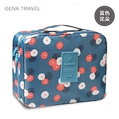 お買い得  荷物と旅行の保管-旅行用メイクアップバッグ、大容量トイレタリーバッグ、化粧品や必需品を収納できるポータブル多機能スクエア収納ポーチ