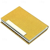 cheap Card Holders &amp; Cases-Business Card Holder/ Case Professional PU Leather &amp; Stainless Steel Multi Wallet Credit Card ID Case/Holder
