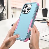 お買い得  iPhone用ケース-電話 ケース 用途 iPhone 16 Pro Max プラス iPhone 15 プロマックスプラス iPhone 14 13 12 11 Pro Max Plus Mini バックカバー 磁石バックル ワイヤレス充電をサポート 耐衝撃 レトロ風 TPU PC