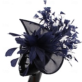 Недорогие Фасцинаторы-Головной убор тканевая федора шляпа для скачек винтажная милая с цветочным головным украшением