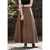 cheap Bottoms-Retro Vintage Medieval Skirt Women&#039;s Masquerade Casual Daily Adults&#039; Skirt