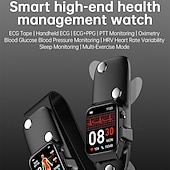 tanie Smartwatche-E500 Smart Watch 1.92 cala Smartwatch Fitness Biegowy Zegarek Bluetooth ECG+PPG Monitorowanie temperatury Krokowiec Kompatybilny z Android iOS Kobiety Mężczyźni Długi czas pracy wodoodporny IP67