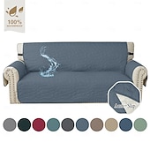 billige Sofa trekk-vanntett sofatrekk for pute sofatrekk for hunder vanntett møbelbeskyttertrekk med skumpinner elastiske stropper for kjæledyrkatt