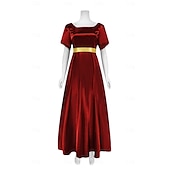 preiswerte Kleid-Retro Vintage Viktorianisch Mittelalterlich Kleid Ballkleid Kleid im Regency-Stil Prinzessin Kostüm Damen Maskerade Alltagskleidung Erwachsene Kleid