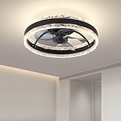 voordelige Dimbare plafondlampen-40 cm Dimbaar Plafondventilator Metaal Acryl Modern Noordse stijl 220-240V