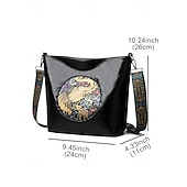 levne Tašky přes rameno-dámská vintage taška přes rameno s embosovaným slonem – crossbody kabelka z umělé kůže s nastavitelným popruhem, běžné cestování a každodenní kabelka