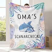 billige Tepper og pledd-morsdagsteppe, et brev til mor, morsdagsgave myk og koselig, perfekt gave til mor, blomster- eller hjertedesign, varm og behagelig