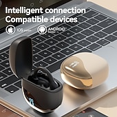 abordables Casques téléphoniques et professionnels-Casque de traduction IA - traduction sans fil en temps réel en 144 langues, suppression active du bruit, commandes tactiles, microphone à condensateur, chargement de type C pour les voyages d&#039;affaires