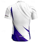 tanie Męskie koszulki-Męskie Koszulka rowerowa Geometryczny Krótki rękaw Rower Tee Tshirt Dżersej z 3 tylnymi kieszeniami Kolarstwo górskie Szybkie wysychanie Anatomiczny kształt Odprowadzające wilgoć Oddychający Sport