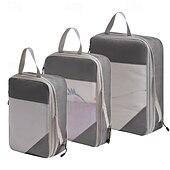 cheap Luggage &amp; Travel Storage-Compression Packing Cubes for Travel Luggage Storage and Backpack Organizer Space Savers, 7-Piece Set for Digital, Toiletry, Makeup, Clothes, Shoes, Travel Bags