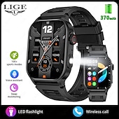 Χαμηλού Κόστους Smartwatch-LIGE BWKM02 Εξυπνο ρολόι 1.96 inch Έξυπνο ρολόι Bluetooth Υπενθύμιση Κλήσης Παρακολούθηση Δραστηριότητας Ξυπνητήρι Συμβατό με Android iOS Γυναικεία Άντρες Κλήσεις Hands-Free