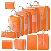 economico deposito bagagli e viaggi-Cubi di imballaggio a compressione per riporre i bagagli da viaggio e salvaspazio per l&#039;organizzatore dello zaino, set da 10 pezzi per dispositivi digitali, articoli da toeletta, trucco, vestiti,