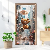 billiga Dörröverdrag-Rolig djur dansande dörrdekorationer dörröverdrag dörrgobeläng dörrgardin dekoration bakgrund inomhus/utomhus dörrbanner för främre dörr bondgård