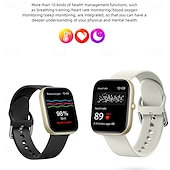 お買い得  スマートウォッチ-C08スマートウォッチ 通話応答音楽プレーヤー健康スポーツブレスレットフィットネストラッカーカスタムダイヤルスマートウォッチ