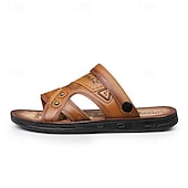 preiswerte Urlaubsandalen-Herrensandalen mit geprägten Details und gepolstertem Fußbett, ideal für lässige Outdoor-Aktivitäten