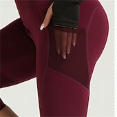 cheap Yoga Shorts &amp; Bikers-Women's Gym Shorts Yoga Shorts Workout Shorts Side Pockets Butt Lift Tummy Control High Waist Pilates Gym Workout Workout Capri Leggings Solid Color Dark Pink Black Pink Spandex Sports Activewear