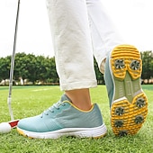 olcso Férfi golfcipők-Férfi Tornacipők Golfcipő Mikroszálas Vízálló Kényelmes Csúszásmentes Fűzős Fekete / fehér Sárga Kék