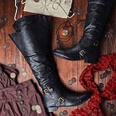 levne obuv-Retro Středověké Renesanční Boty Maškarní kostým Pánské Dámské Unisex Keltské Pirát předvečer Všech svatých Karneval Plesová maškaráda Večírek Plesová maškaráda Dospělé Boty