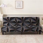 billiga Futon soffa-jacquardtyg armlös bäddsoffa överdrag soffa nyår dekor överdrag stretchskydd elastiskt bänkskydd