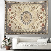 abordables Tapisserie Mandala-Tapisserie murale mandala bohémien paisley grande tapisserie décoration photo toile de fond couverture rideau décoration maison chambre salon