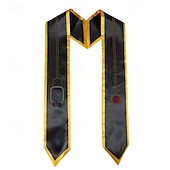 baratos Decoração de Formatura-estola de formatura unissex, faixa de formatura simples, estola de honra para alunos, faixa de cetim de camada dupla com strass, estola de cerimônia de enfermeira e médico