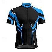 abordables Maillots Hombre-Hombre Maillot de Ciclismo Geométrico Manga Corta Bicicleta Camiseta Maillot con 3 bolsillos traseros MTB Bicicleta Montaña Secado rápido Diseño Anatómico Capilaridad Transpirable Deportes Amarillo