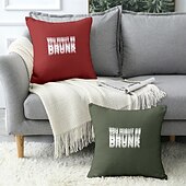 お買い得  「Quotes&amp;Saying Style」-面白い名言装飾クッションカバー 1枚 ソフトスクエアソファクッションケース ピローケース 寝室 リビングルーム ソファ 椅子用