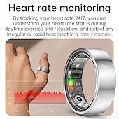 Χαμηλού Κόστους Smartwatch-Νέο Έξυπνο Δαχτυλίδι Παρακολούθηση Καρδιακού Ρυθμού Ύπνου Άσκηση Μέτρηση Βημάτων Απομακρυσμένη Φροντίδα