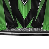 abordables Maillots pour hommes-Homme Maillot Velo Cyclisme Manche Courte Cyclisme Tee-shirt Maillot avec 3 poches arrière VTT Vélo tout terrain Respirable Séchage rapide Conception anatomique Mèche Bleu Vert Des sports Vêtement