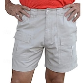 economico Classico-Per uomo Pantaloncini cargo Shorts Bermuda Elastico in vita Multi-tasche Gamba Dritta Semplice Traspirante Indossabile Lunghezza al ginocchio All&#039;aperto Casuale Campeggio &amp; Escursionismo Moda