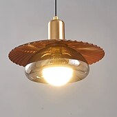 tanie Światła wiszące-22 cm Pojedynczy projekt Lampy widzące Metal Szkło Malowane wykończenia Nowoczesny 110-120V 220-240V