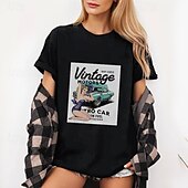 tanie Najfatalniejszy-Koszulkowy Koszulka Plakat retro Dziewczyna retro Graficzny Na Damskie Dla dorosłych Bal maskowy Tłoczenie na gorąco Codzienne