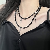 economico collane e ciondoli-Per donna Collana Punk &amp; Gotico Streetwear Geometria Collane