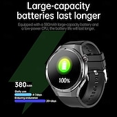 abordables Relojes inteligentes-696 ET456 Reloj inteligente 1.56 pulgada Smartwatch Reloj elegante Bluetooth ECG + PPG Podómetro Recordatorio de Llamadas Compatible con Android iOS Hombre Llamadas con Manos Libres Recordatorio de