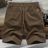 cheap Work Shorts-Men's Dress Shorts Work Shorts Golf Shorts Pocket Plain Comfort Breathable Knee Length Outdoor Business Sports Casual Black Blue