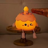 cheap Nursery Night Lights-LED Deco Night Lights Birthday Gifts Cupcake Light for Kids Silicone Birthday Party Cake Nursery Night Lamp with Soft Touch Rechargeable Table Lamp Birthday Decor Birthday Decorations Gift for Daughter Girl Sister
