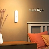 tanie lampki nocne z czujnikiem-Lampka nocna do czytania, kuchenna lub do lustra, wbudowana bateria, sterowanie dotykowe z 3-stopniowym bezstopniowym ściemnianiem