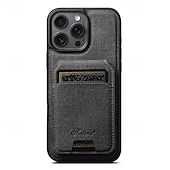 お買い得  iPhone用ケース-電話 ケース 用途 iPhone 16 Pro Max プラス iPhone 15 プロマックスプラス iPhone 14 13 12 Pro Max Plus バックカバー スタンド付き 取り外し可 磁石バックル レトロ風 TPU PUレザー