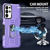 abordables Carcasas Samsung-Funda para teléfono para Samsung Galaxy S24 S23 S22 S21 Ultra Plus A55 A35 A25 A15 5G A34 A54 A73 A53 A33 A23 A13 A72 A52 A32 A22 A12 Cubierta trasera soporte magnético a prueba de golpes retro PC