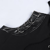 お買い得  トップス-レトリ／ヴィンテージ パンク＆ゴシック モーターサイクルベスト リベット 純色 仮装 男性用 マスカレード パーティー 成人 ベスト