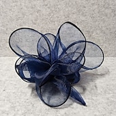 preiswerte Faszinator-Fascinators Netz Schleier Hut Pferderennen Damen Tag Hochzeit Mit Blütenkopfstück Kopfschmuck
