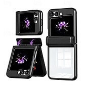 Недорогие Чехлы для Samsung-телефон Кейс для Назначение SSamsung Galaxy Z-флип 6 Z Flip 5 Кейс на заднюю панель Защита от удара Ретро ТПУ ПК