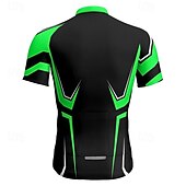 abordables Maillots Hombre-Hombre Maillot de Ciclismo Geométrico Manga Corta Bicicleta Camiseta Maillot con 3 bolsillos traseros MTB Bicicleta Montaña Secado rápido Diseño Anatómico Capilaridad Transpirable Deportes Amarillo