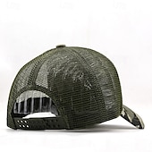 economico Cappellino da baseball da uomo-Per uomo Cappellino da Baseball Cappello da Sole Cappello da Camionista Cappuccio in rete Nero Verde Cotone Regolabile Moda Abbigliamento quotidiano Festival Motivo Colore Solido / Tinta Unita Casual