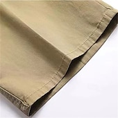 preiswerte Arbeitsshorts-Herren Schicke Shorts Arbeitsshorts Kurze Golfhosen Tasche Einfach Komfort Atmungsaktiv Knielang Outdoor Geschäft Sport Lässig Schwarz Khaki